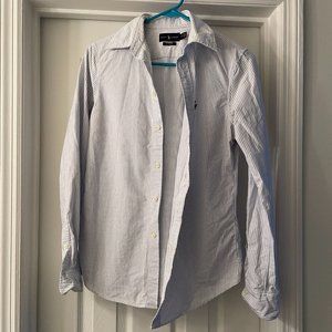 Preppy Striped Button Up - Ralph Lauren Custom Fit